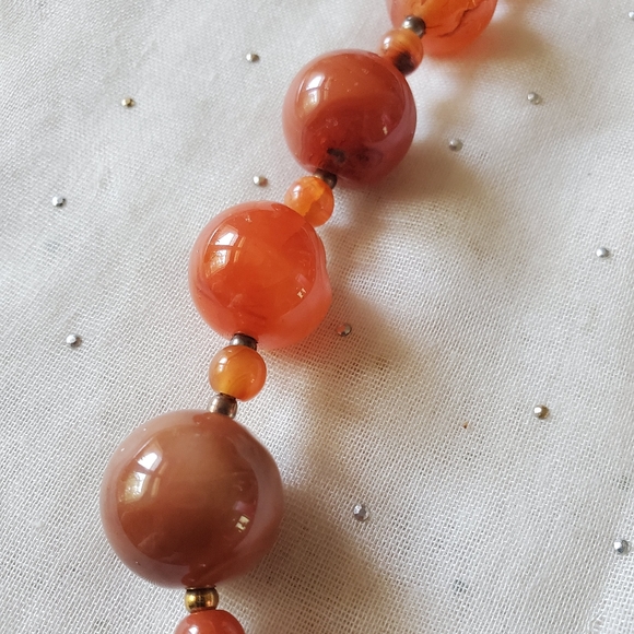 Carnelian Necklace 18" - Picture 2 of 5